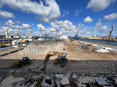 Seehafen Sortierung der Materialien